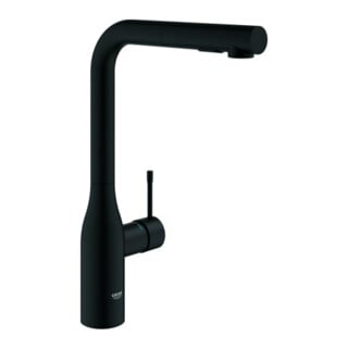 Grohe Mitigeur monocommande Essence 30504 azb. Douchette double noir fantôme