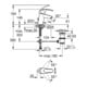 Grohe Mitigeur monocommande Eurosmart S-Size chromé avec garniture de vidage