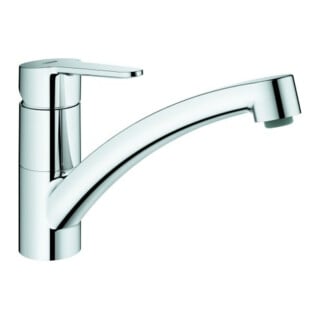 Grohe Mitigeur monocommande évier BauEco 1/2", bec bas, chrome