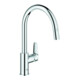 Grohe Mitigeur monocommande évier BauEdge 30536 bec haut douchette laminaire chrome-1