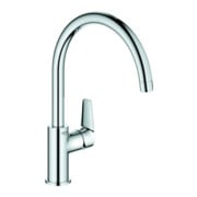 Grohe Mitigeur monocommande évier BauEdge chrome, bec haut pivotant