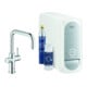 Grohe Mitigeur monocommande évier Blue Home chrome, kit de démarrage bec en U-1