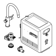 Grohe Mitigeur monocommande évier Blue Professional C, chrome, avec bec-3