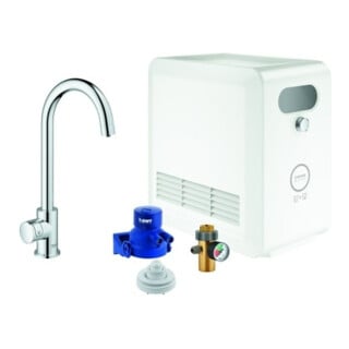 Grohe Mitigeur monocommande évier Blue Professional Mono C, chrome