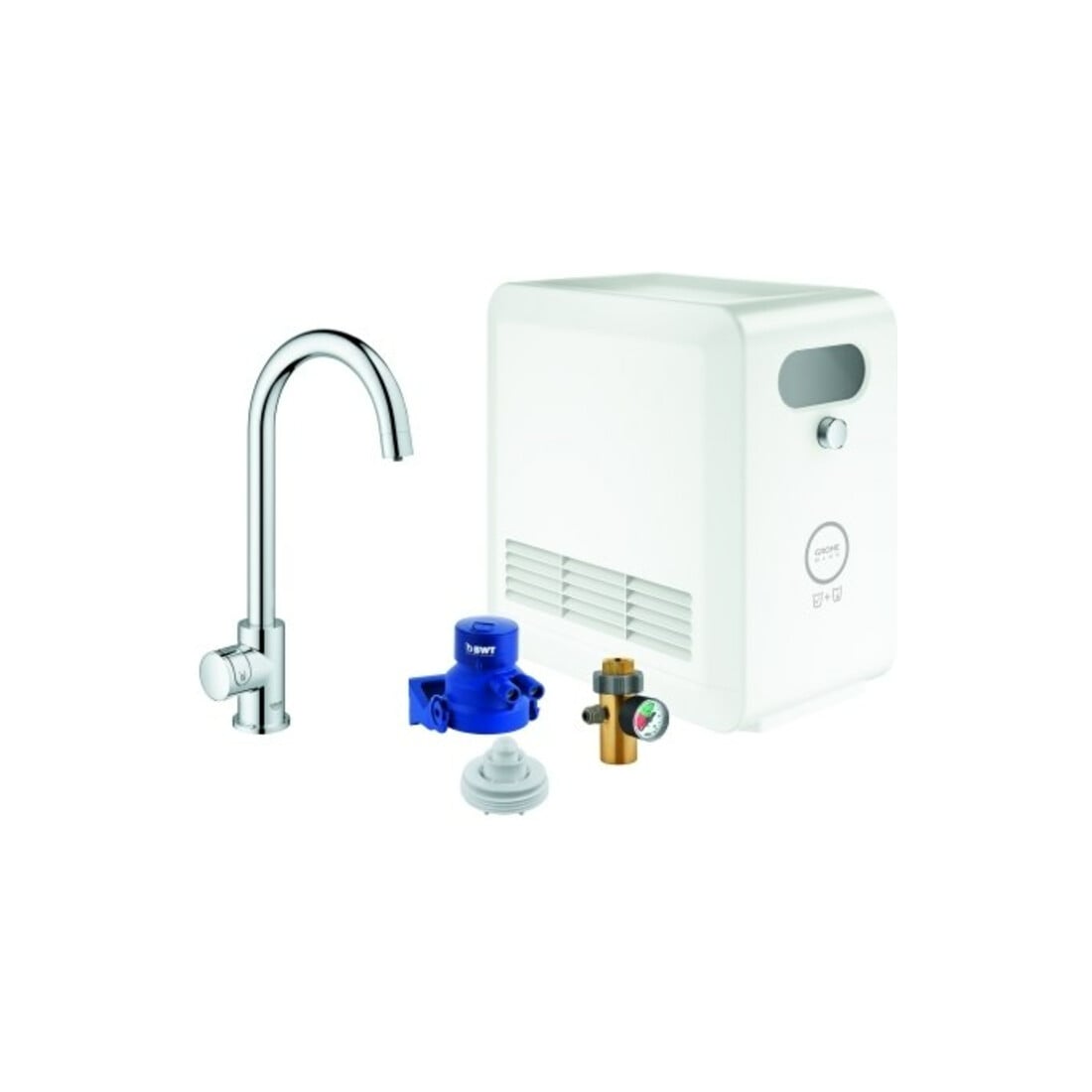 Grohe Mitigeur monocommande évier Blue Professional Mono C, chrome