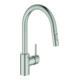 Grohe Mitigeur monocommande évier Concetto 1/2", bec haut, extractible, chrome
