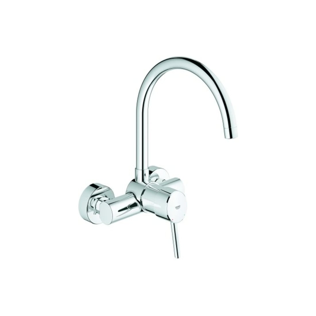 Grohe Mitigeur monocommande évier Concetto chrome, montage mural
