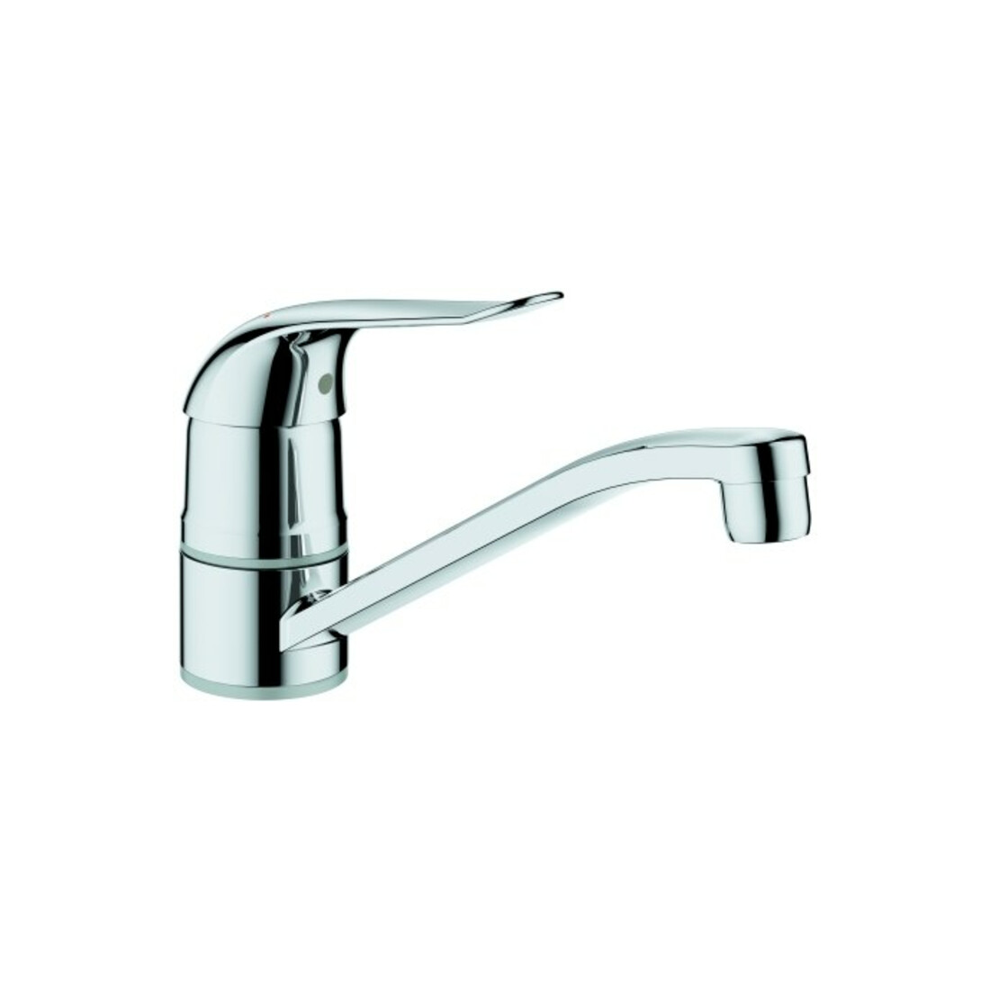 Grohe Mitigeur monocommande évier Euroeco Special chrome, bec pivotant, avec limiteur de température