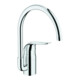 Grohe Mitigeur monocommande évier Euroeco Special chrome, bec pivotant, limiteur température-1