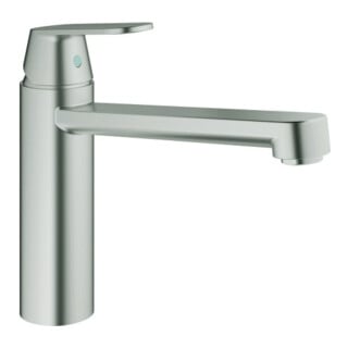 Grohe Mitigeur monocommande évier Eurosmart Cosmopolitan supersteel, bec moyen