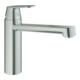 Grohe Mitigeur monocommande évier Eurosmart Cosmopolitan supersteel, bec moyen-1