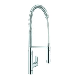 Grohe Mitigeur monocommande évier K7 chrome, douchette professionnelle extractible