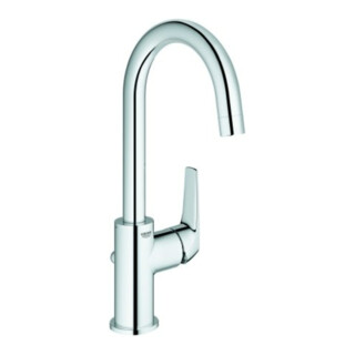 Grohe Mitigeur monocommande lavabo BauFlow 1/2", L, avec vidage, sortie tube chromé