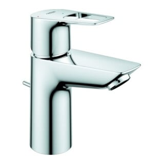 Grohe Mitigeur monocommande lavabo BauLoop 1/2", S, avec vidage, levier central chrome