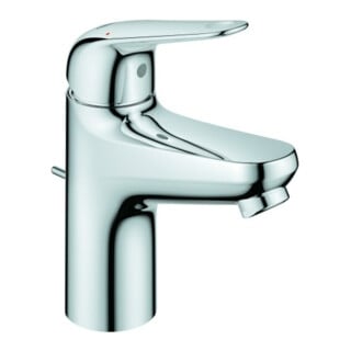 Grohe Mitigeur monocommande lavabo Euroeco 1/2", S, avec garniture de vidage plastique, chrome