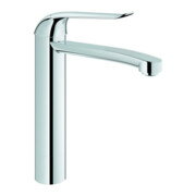 Grohe Mitigeur monocommande lavabo Euroeco Special chrome, corps lisse, avec limiteur de température