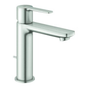 Grohe Mitigeur monocommande lavabo Lineare 1/2", taille S, garniture de vidage, supersteel
