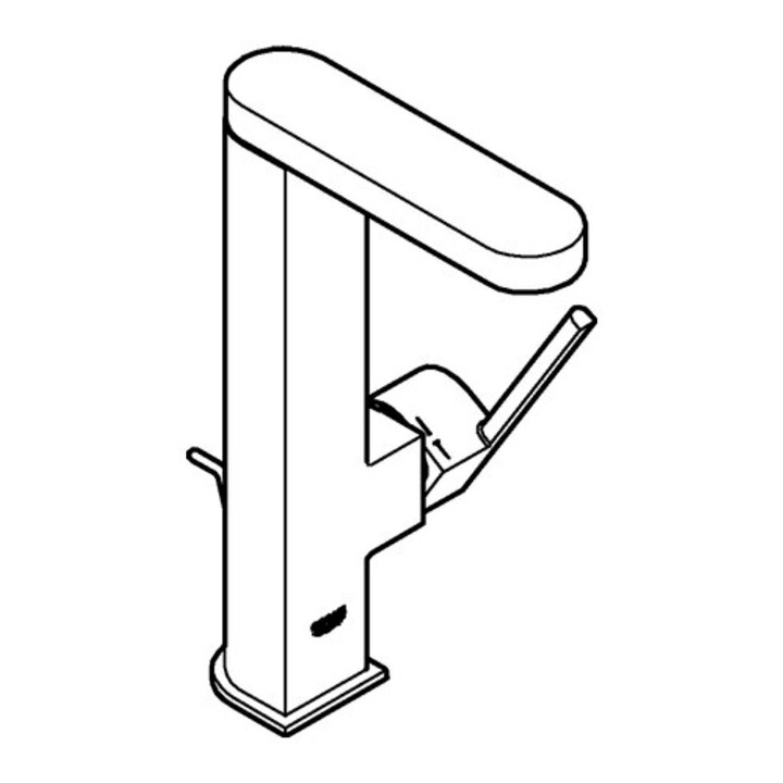 Grohe Mitigeur monocommande lavabo PLUS 1/2", taille L, garniture de vidage, chrome
