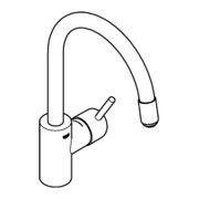 Grohe Mitigeur monotrou Concetto 1/2", DN, bec haut, mousseur laminaire, chrome-3