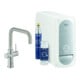 Grohe Mitigeur monotrou évier Blue Home Supersteel, kit de démarrage bec en U-1