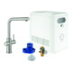 Grohe Mitigeur monotrou pour évier Blue Professional bec en L, supersteel-1