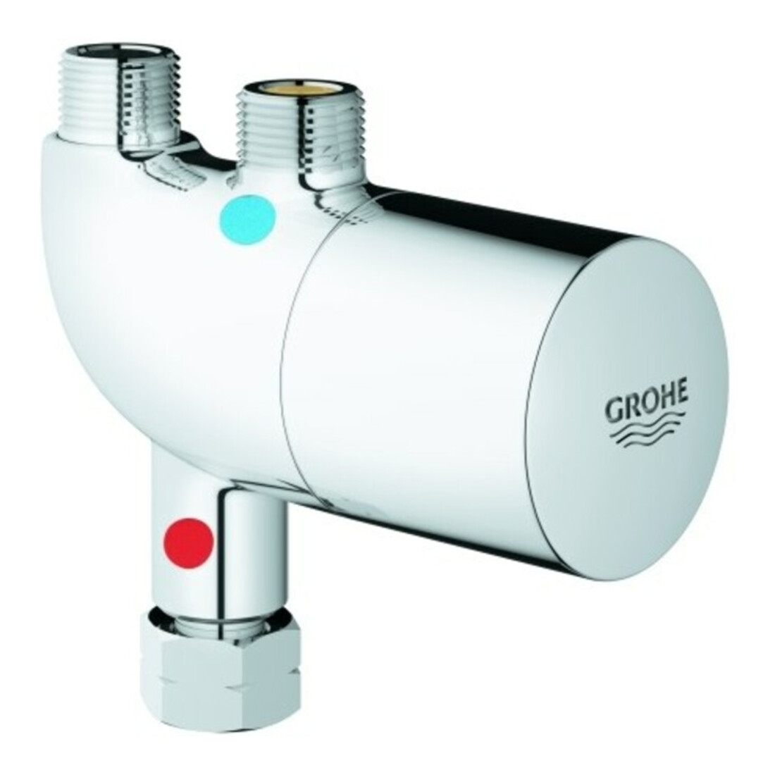 Grohe Mitigeur sous-évier THM Grohtherm Micro chrome, avec protection thermique anti-brûlure