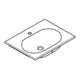 Grohe Möbelwaschtisch Essence Keramik 60x46cm, alpinweiß-4