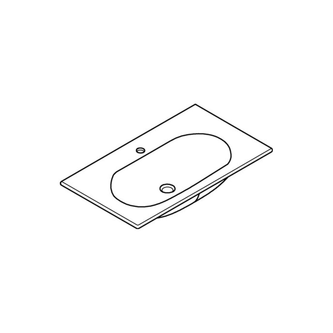 Grohe Möbelwaschtisch Essence Keramik 80cm, alpinweiß PureGuard