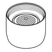 Grohe Mousseur 13928 Classe de débit A 15 l/min 3 bar M22x1 blanc lune-3