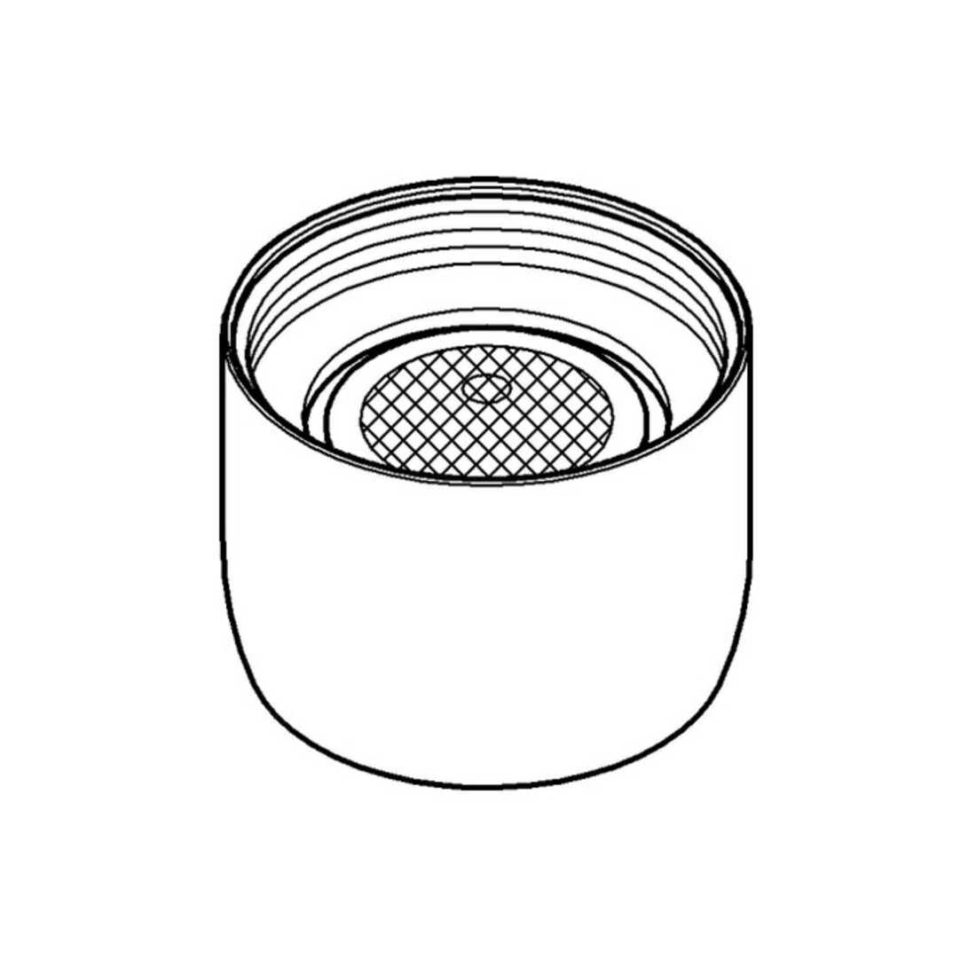 Grohe Mousseur 13928 Classe de débit A 15 l/min 3 bar M22x1 blanc lune