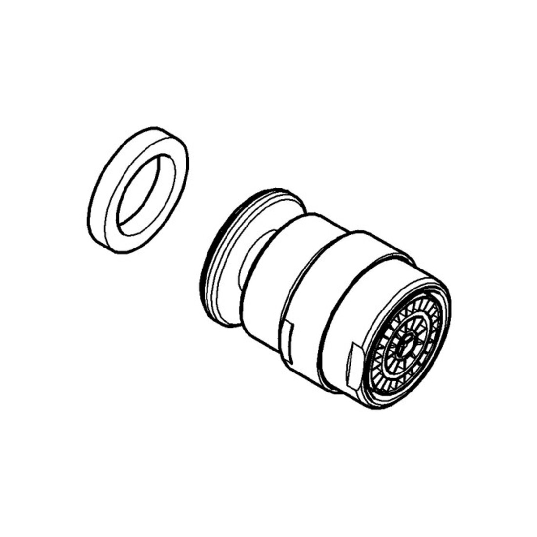 Grohe Mousseur à rotule 46461 chrome