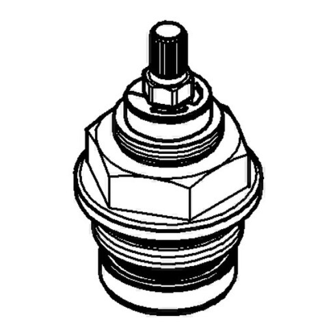 Grohe Oberteil 1", für Wandeinbauventil