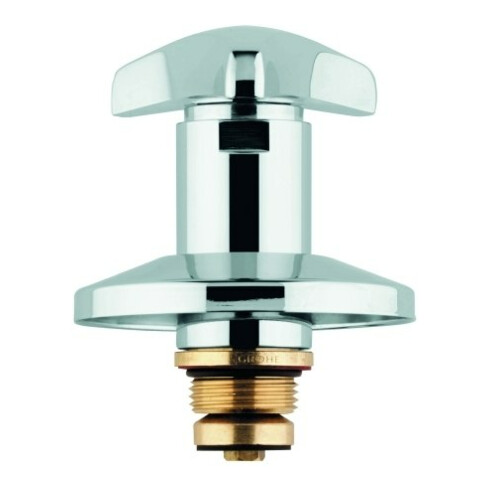 Grohe Oberteil 11504 für UP-Ventile Trecorn Griff Markierung blau 3/4" chrom