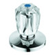 Grohe Oberteil 11541 1/2" für UP-Ventile Brillant Griff Markierung blau chrom-1