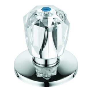 Grohe Oberteil 11544 3/4" für UP-Ventile Brillant Griff Markierung blau chrom