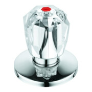 Grohe Oberteil 11545 3/4" für UP-Ventile Brillant Griff Markierung rot chrom