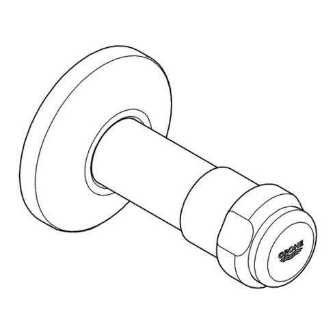 Grohe Oberteil 41670 1/2" mit WAS-Griff Rückflussverhind. für UP-Ventile chrom