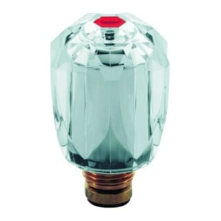 Grohe Oberteil 45956 mit Brillant Griff Markierung rot 1/2" chrom