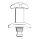 Grohe Oberteil DN 15, Trecorn-Griff 1/2", Markierung blau chrom-1