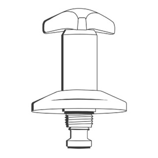 Grohe Oberteil DN 15, Trecorn-Griff 1/2", Markierung blau chrom