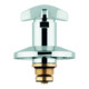 Grohe Oberteil 11504 für UP-Ventile Trecorn Griff Markierung blau 3/4" chrom-1