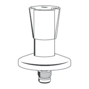 Grohe Oberteil Markierung blau/rot für UP-Ventile DN 15 chrom