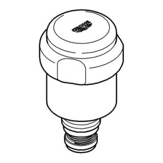 Grohe Oberteil - WAS Designgriff, mit Rückflussverhinderer 1/2" DN 15