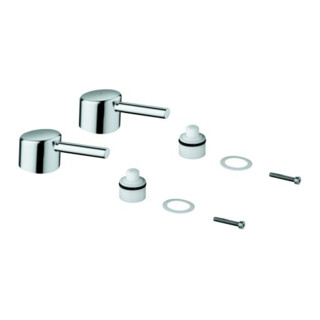 Grohe Paire de poignées 48310 marquage bleu/rouge pour Concetto chrome