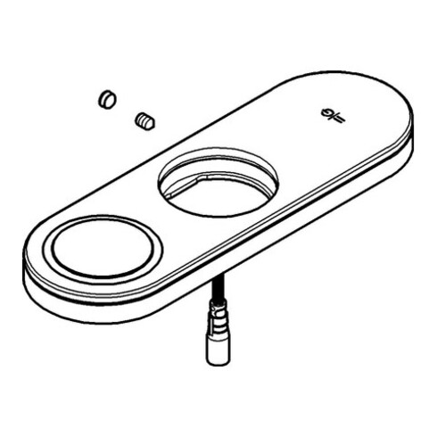 Grohe Panneau de commande 45989 noir velours