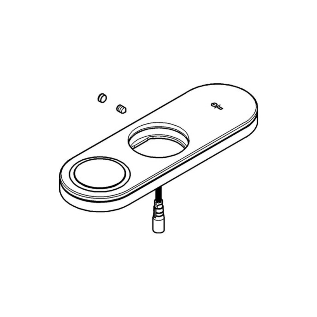 Grohe Panneau de commande 45989 noir velours