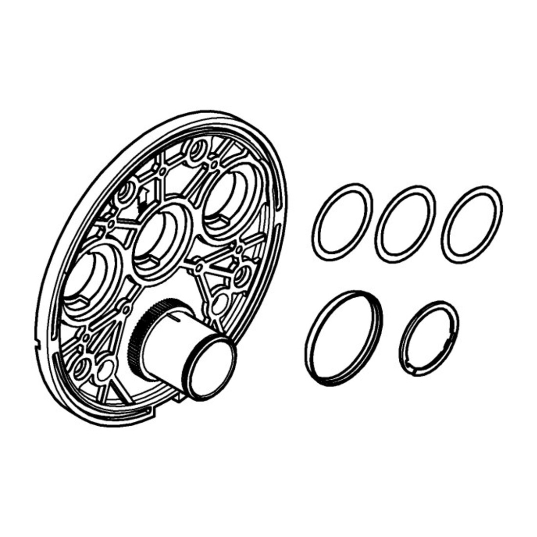 Grohe Plaque de montage 48362 pour SmartControl encastré