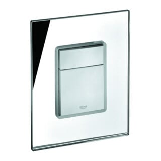 Grohe Plaque de recouvrement 42369 avec bouton-poussoir en verre miroir
