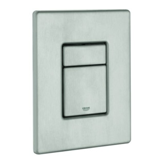 Grohe Plaque de recouvrement 42371 avec bouton-poussoir acier inoxydable