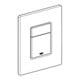 Grohe Plaque de recouvrement 42371 avec bouton-poussoir blanc alpin-4